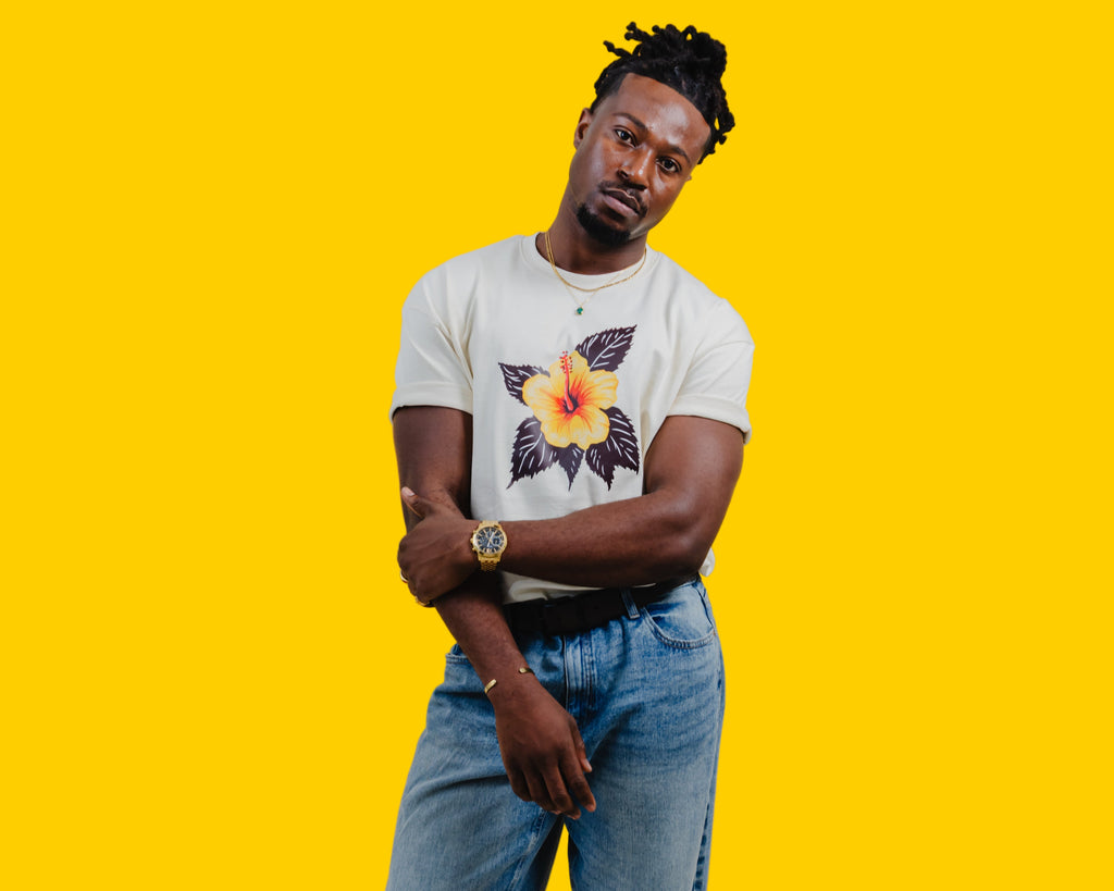 Hibiscus Heay Cotton Tee